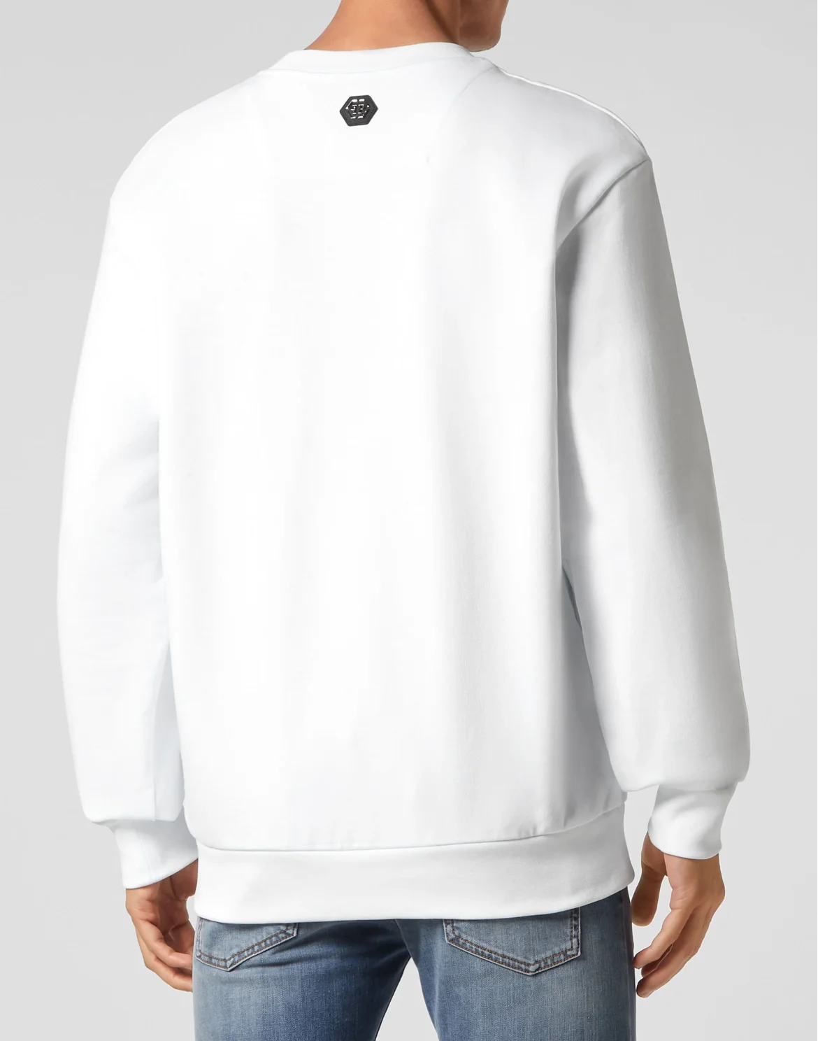 Sweatshirt LS Skull and Plein, цвет: Белый