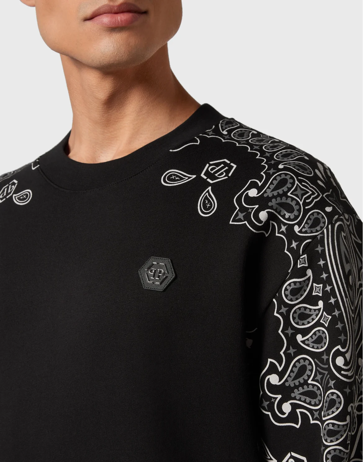 Sweatshirt LS Paisley Bandana, цвет: Черный