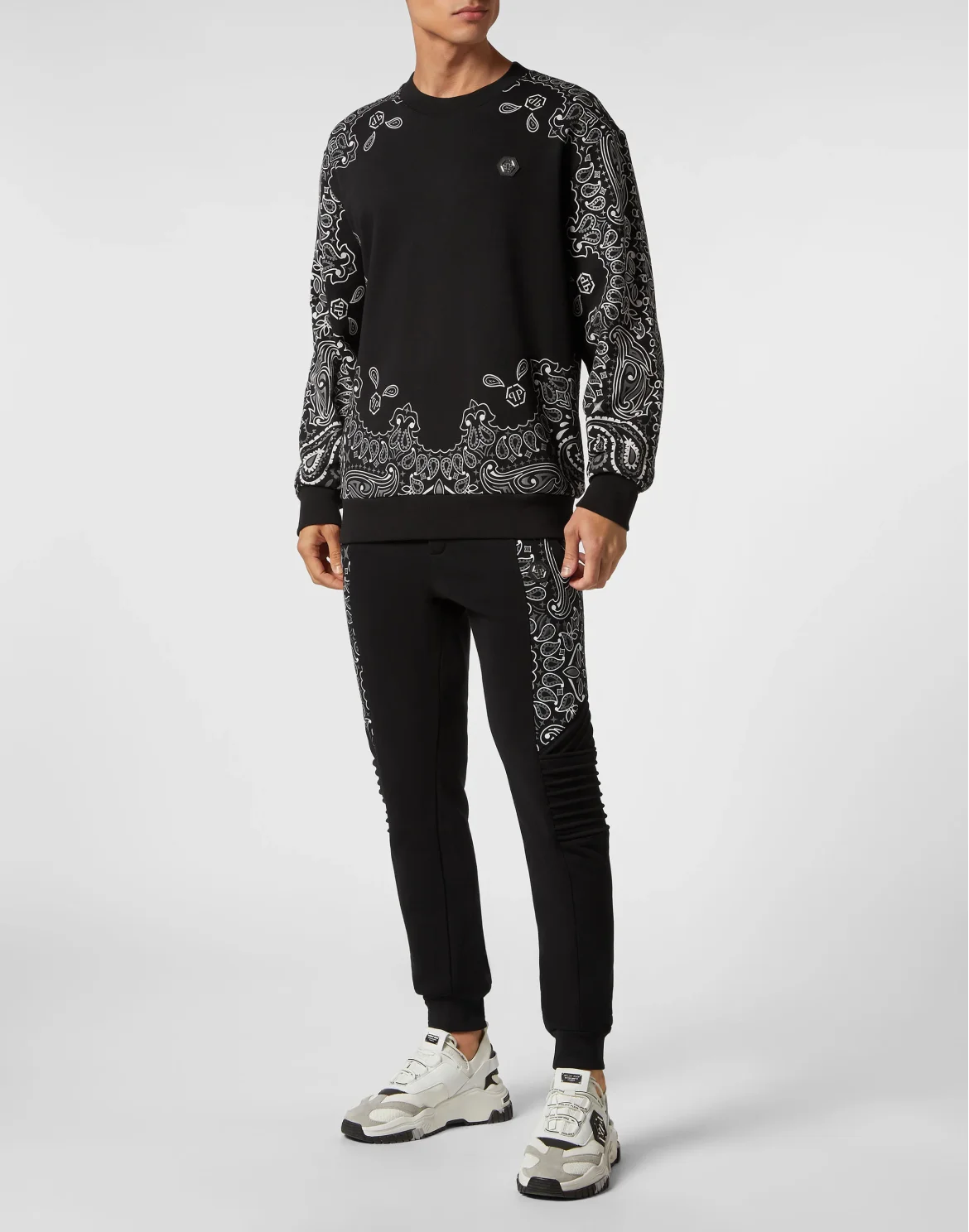 Sweatshirt LS Paisley Bandana, цвет: Черный