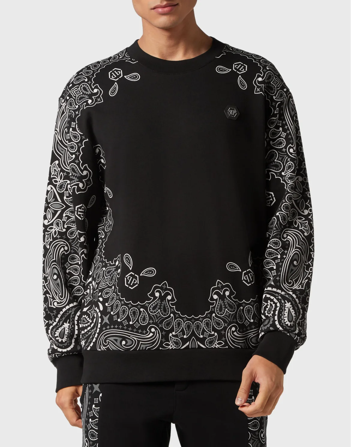 Sweatshirt LS Paisley Bandana, цвет: Черный
