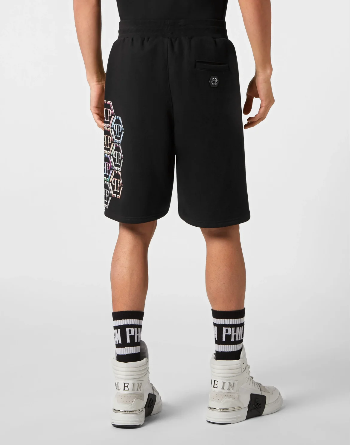 Jogging Shorts Skull and Plein, цвет: Черный