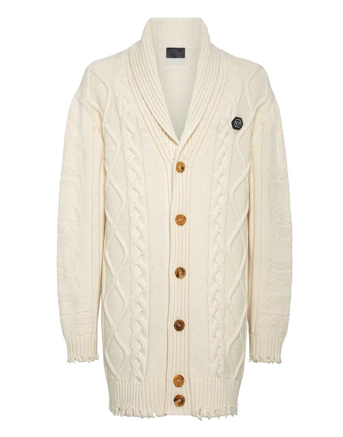 Lambswool Cardigan Skull&Bones, цвет: Белый