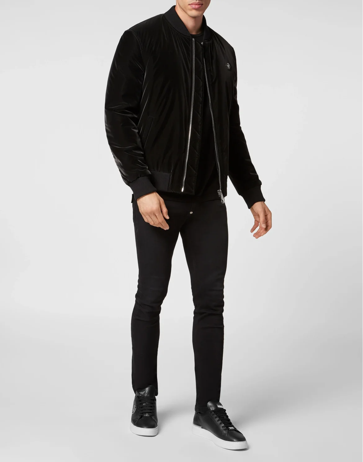 Nylon Bomber Paisley Teddy Bear, цвет: Черный