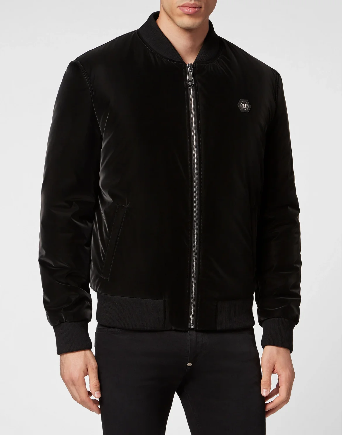 Nylon Bomber Paisley Teddy Bear, цвет: Черный