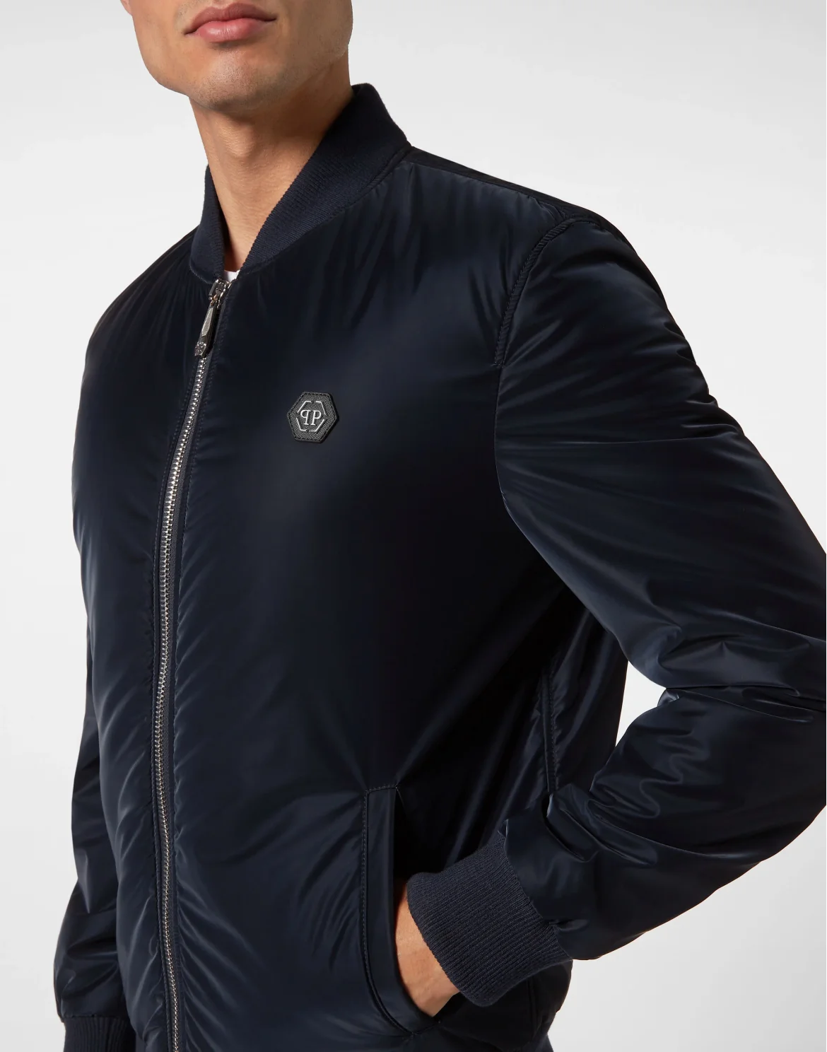 Nylon Bomber Paisley Teddy Bear, цвет: Синий