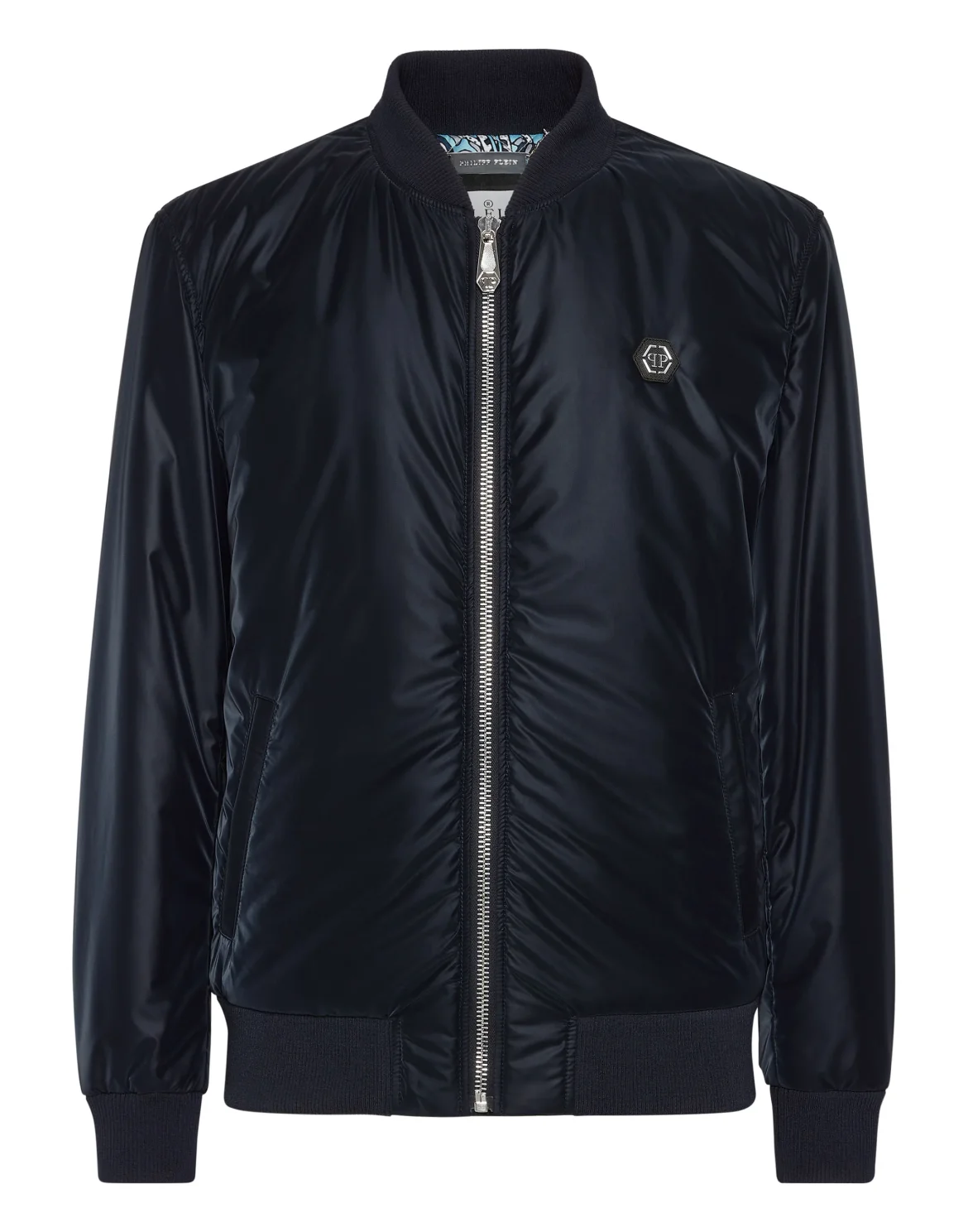 Nylon Bomber Paisley Teddy Bear, цвет: Синий