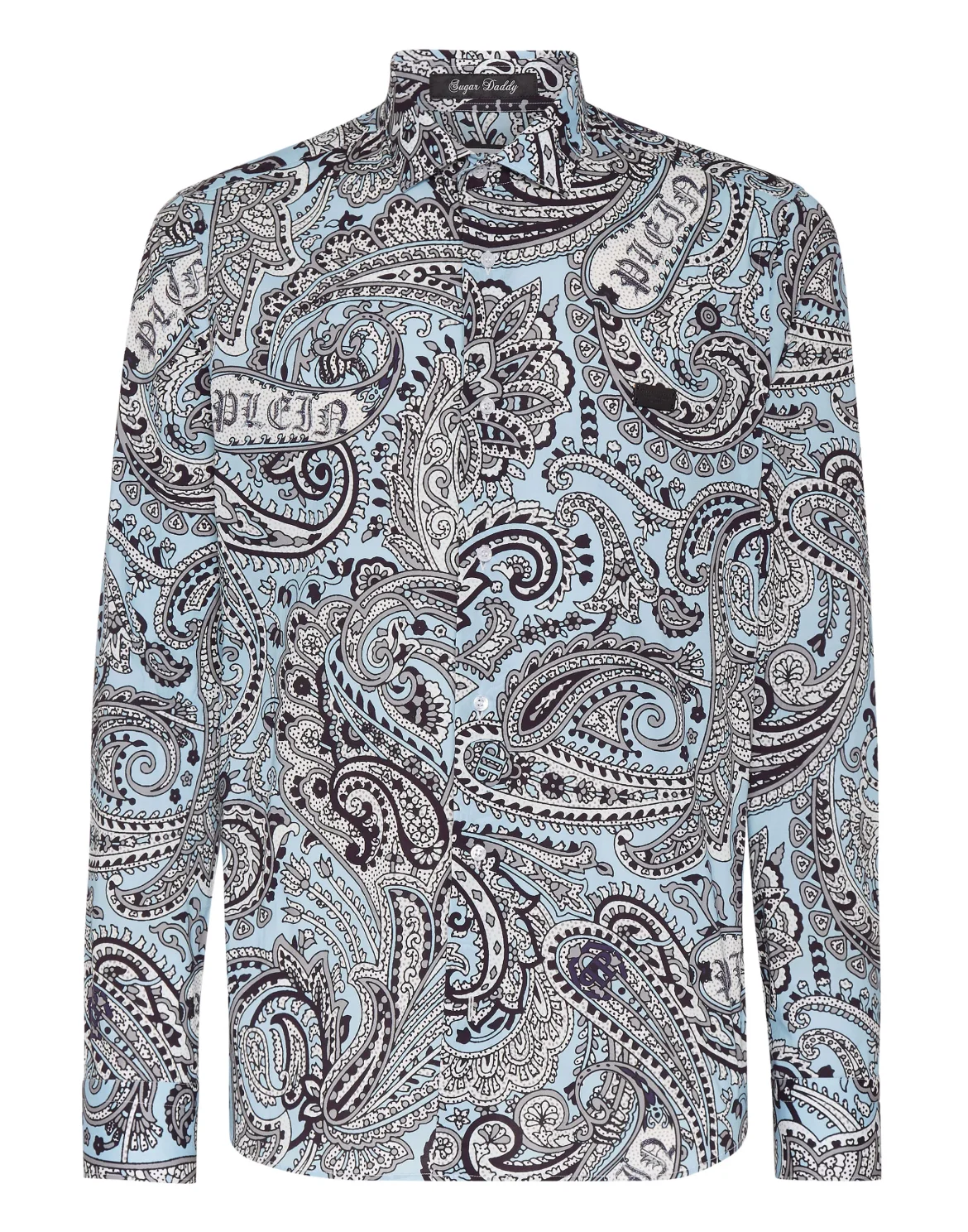 Shirt Sugar Daddy Cut LS Paisley, цвет: Голубой
