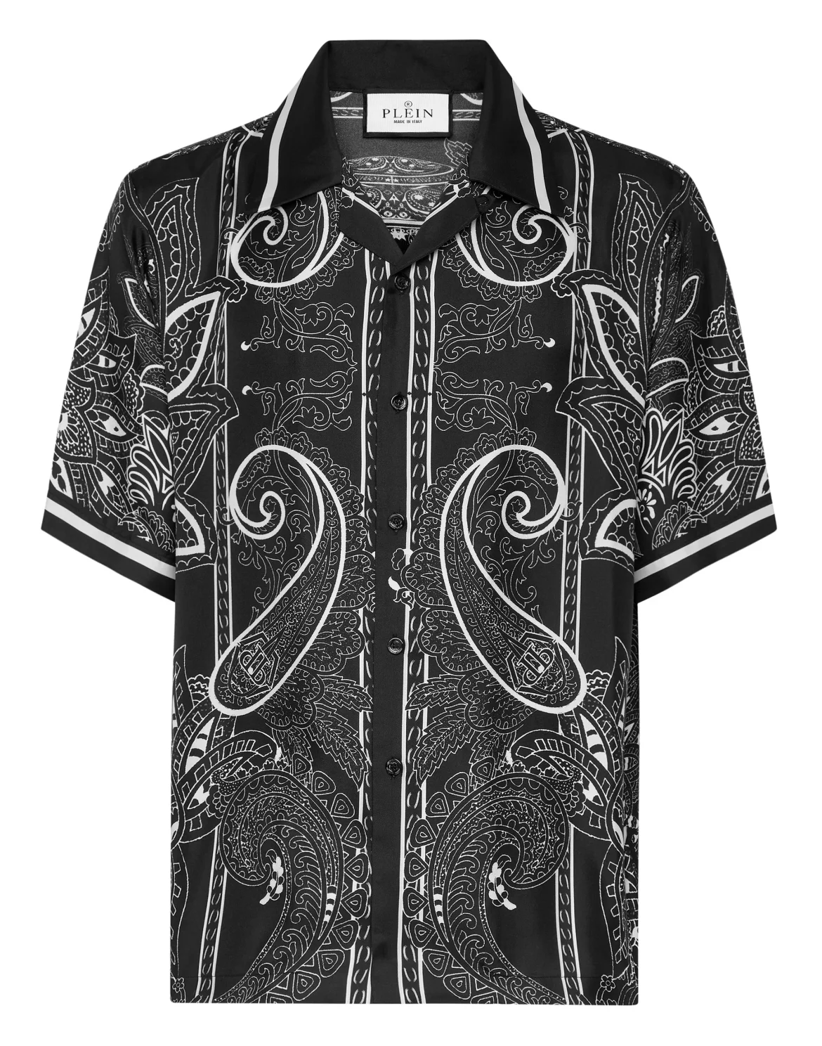 Silk Shirt SS Paisley Foulard, цвет: Черный