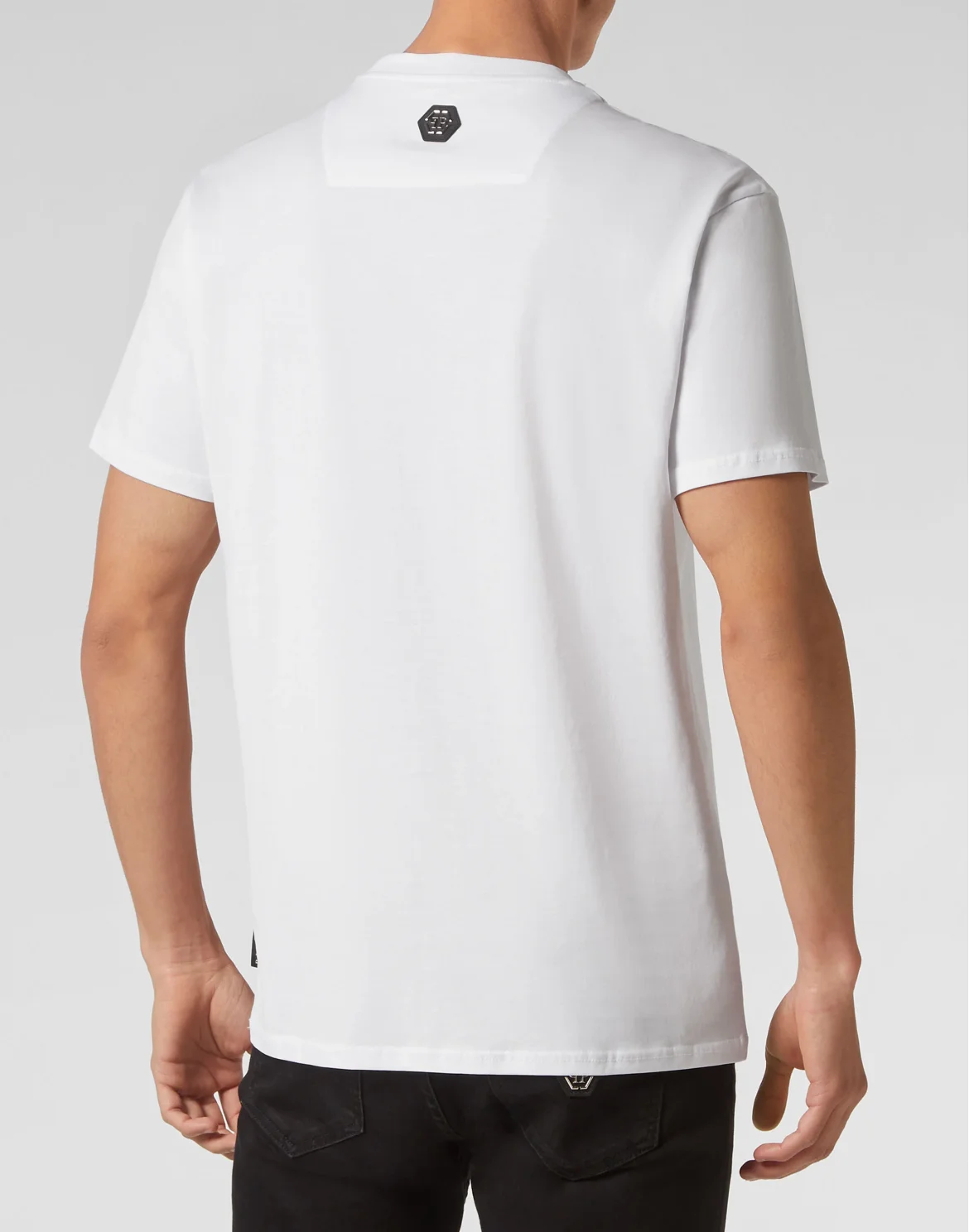 T-shirt Round Neck SS Skull and Plein, цвет: Белый
