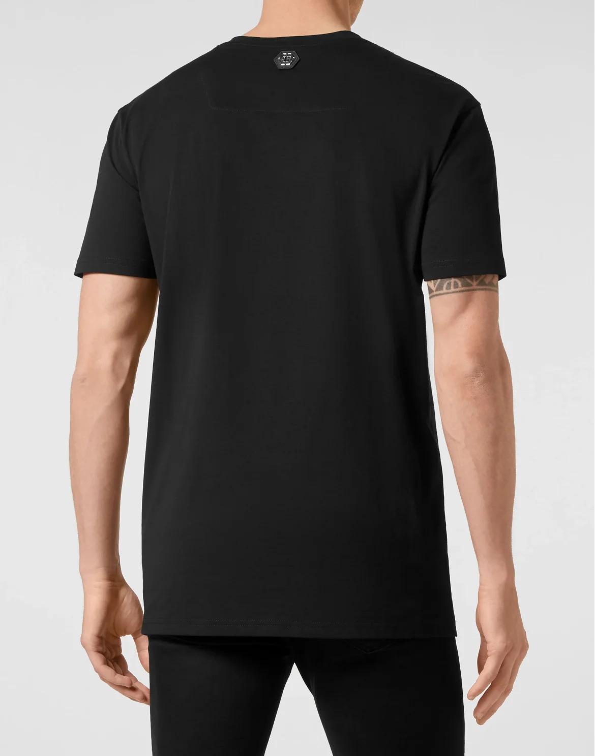 T-shirt Round Neck SS Paisley Skull, цвет: Черный