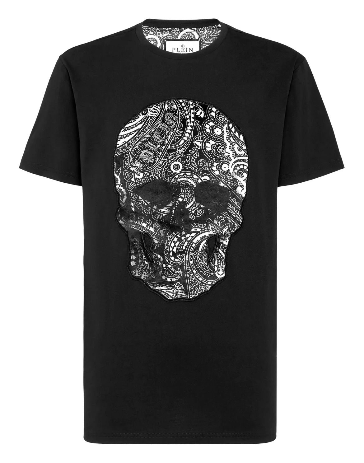 T-shirt Round Neck SS Paisley Skull, цвет: Черный