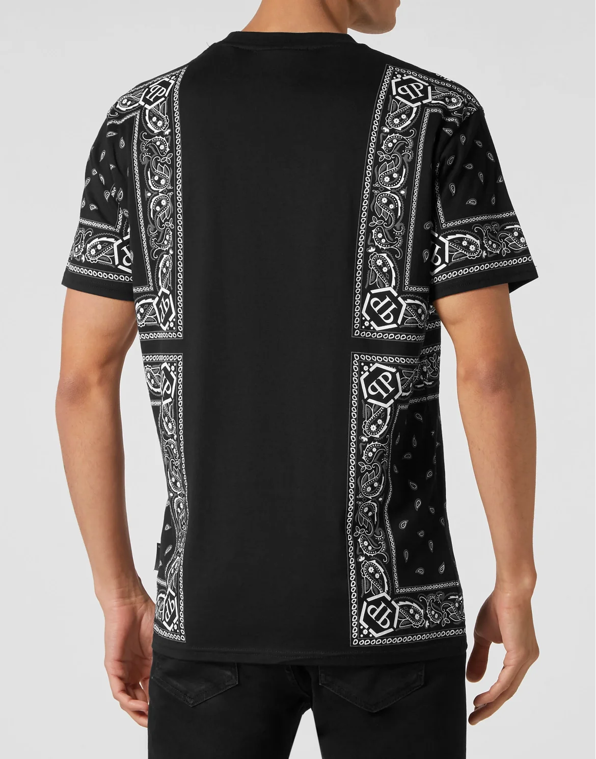 T-shirt Round Neck SS Paisley Bandana, цвет: Черный