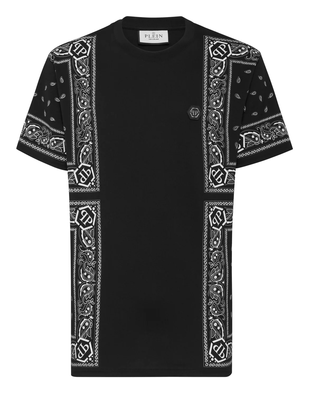 T-shirt Round Neck SS Paisley Bandana, цвет: Черный