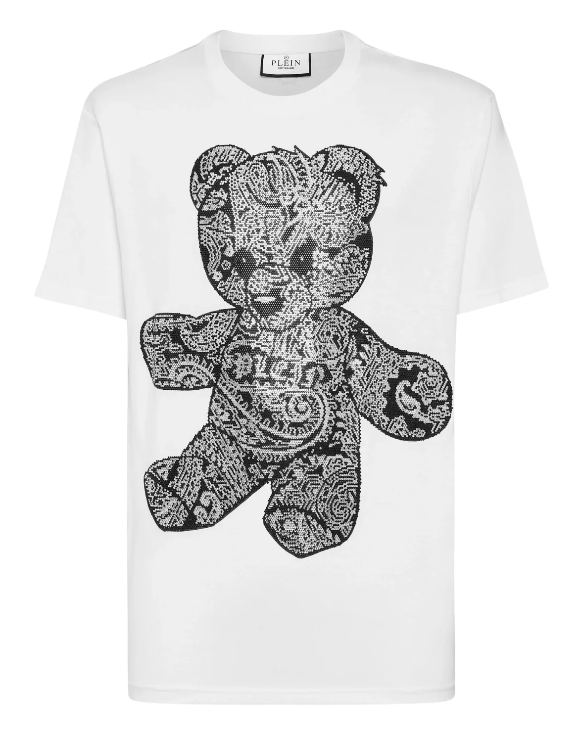 T-shirt Round Neck SS Paisley Teddy Bear, цвет: Белый