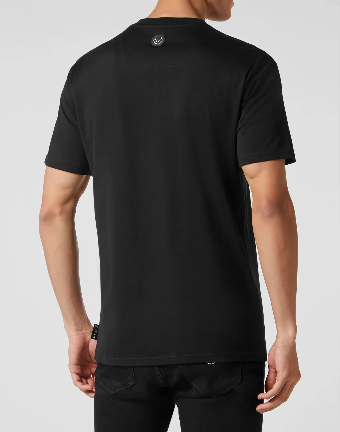 T-shirt Round Neck SS Paisley Strass, цвет: Черный