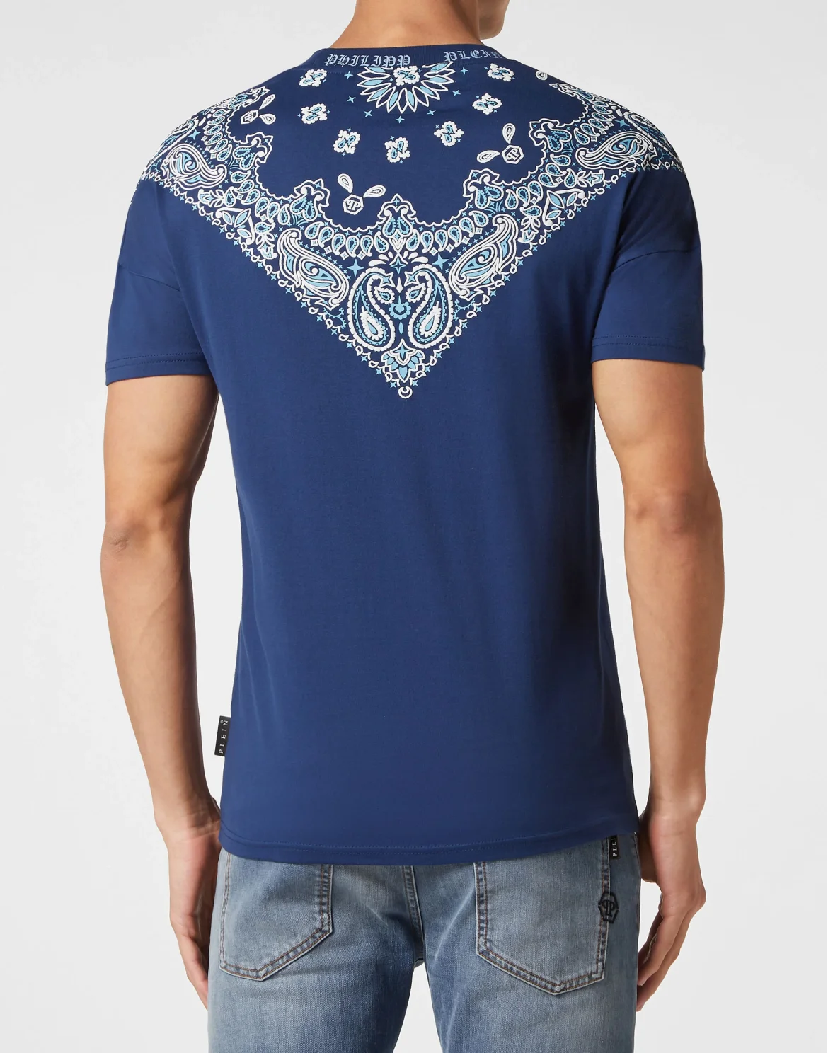 T-shirt Round Neck SS Paisley Bandana, цвет: Синий