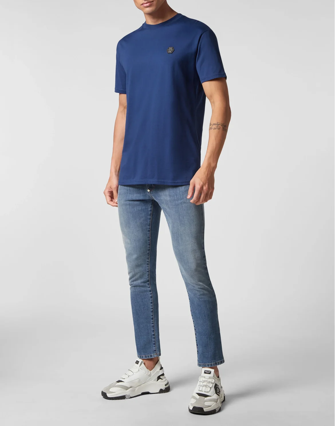 T-shirt Round Neck SS Skull&Bones, цвет: Синий