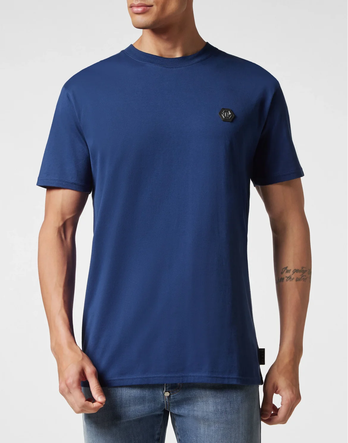 T-shirt Round Neck SS Skull&Bones, цвет: Синий