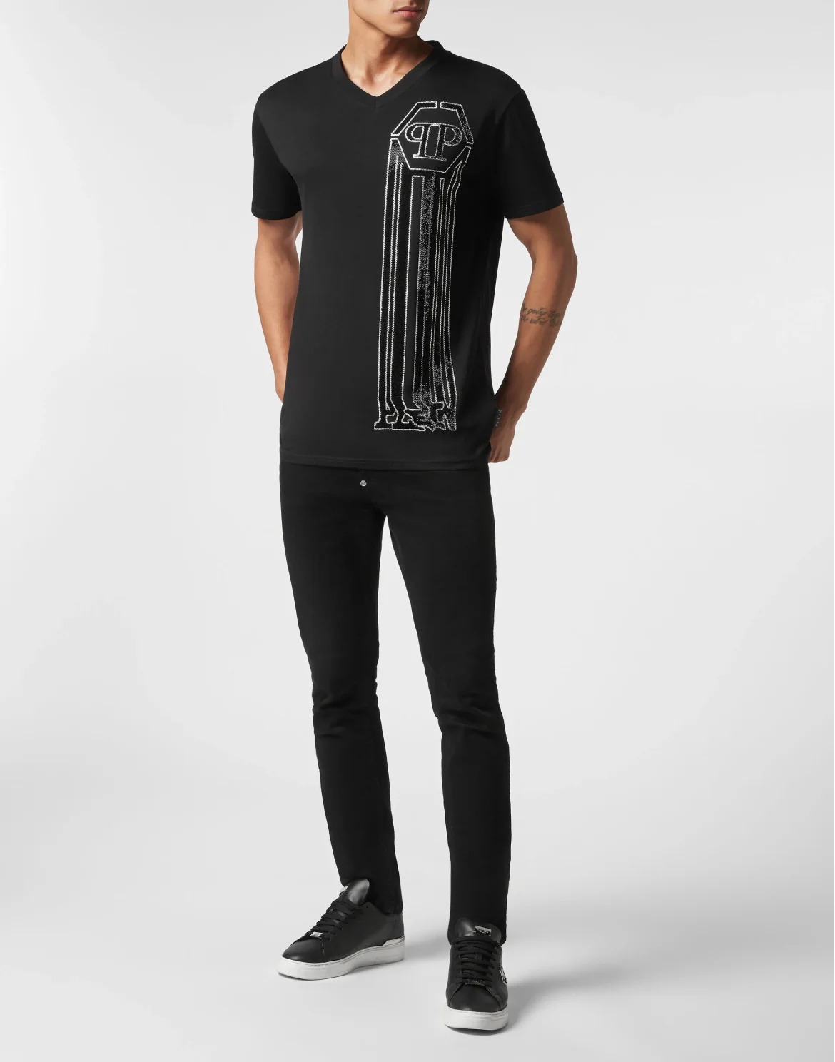 T-shirt Round Neck SS Hexagon, цвет: Черный