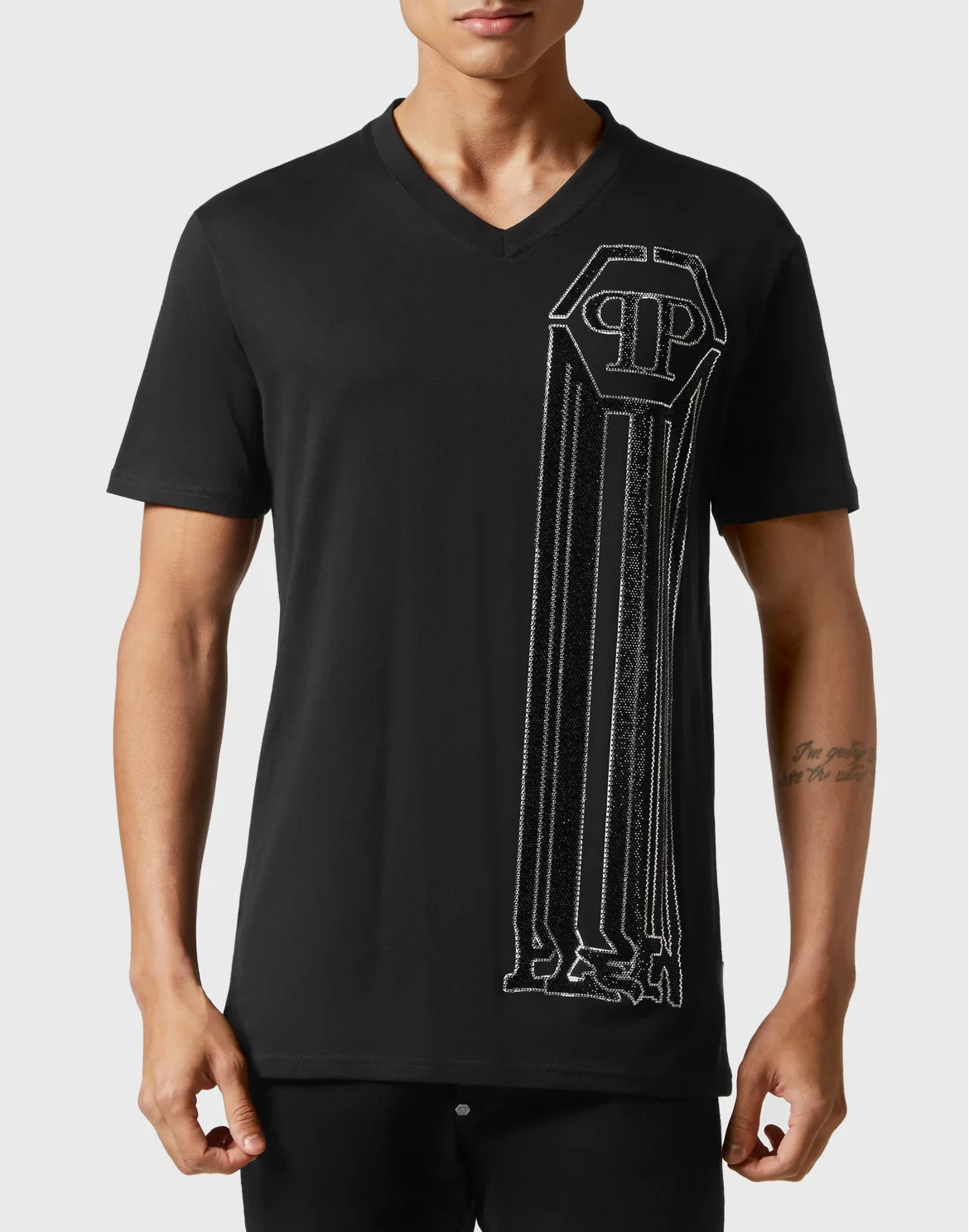 T-shirt Round Neck SS Hexagon, цвет: Черный
