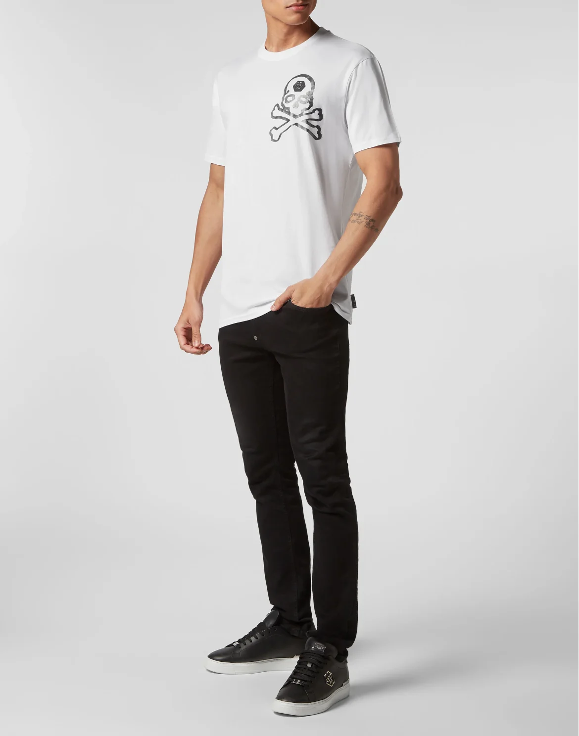 T-shirt Round Neck SS Skull&Bones, цвет: Белый