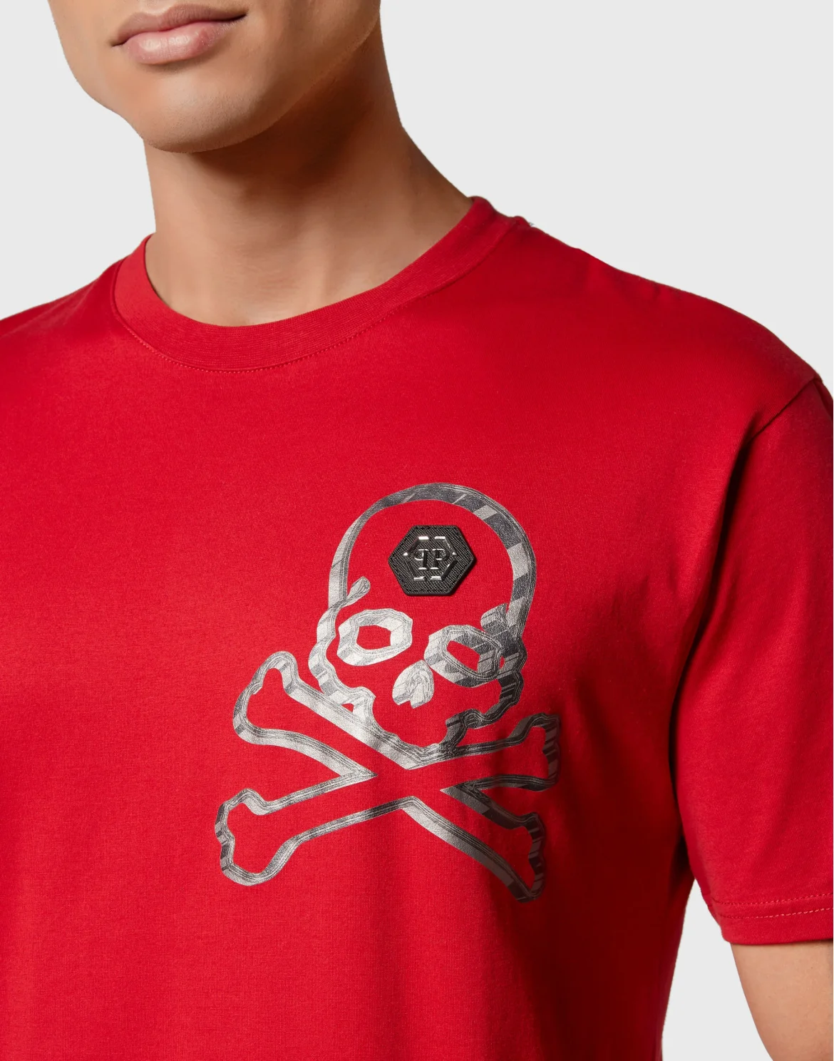 T-shirt Round Neck SS Skull&Bones, цвет: Красный