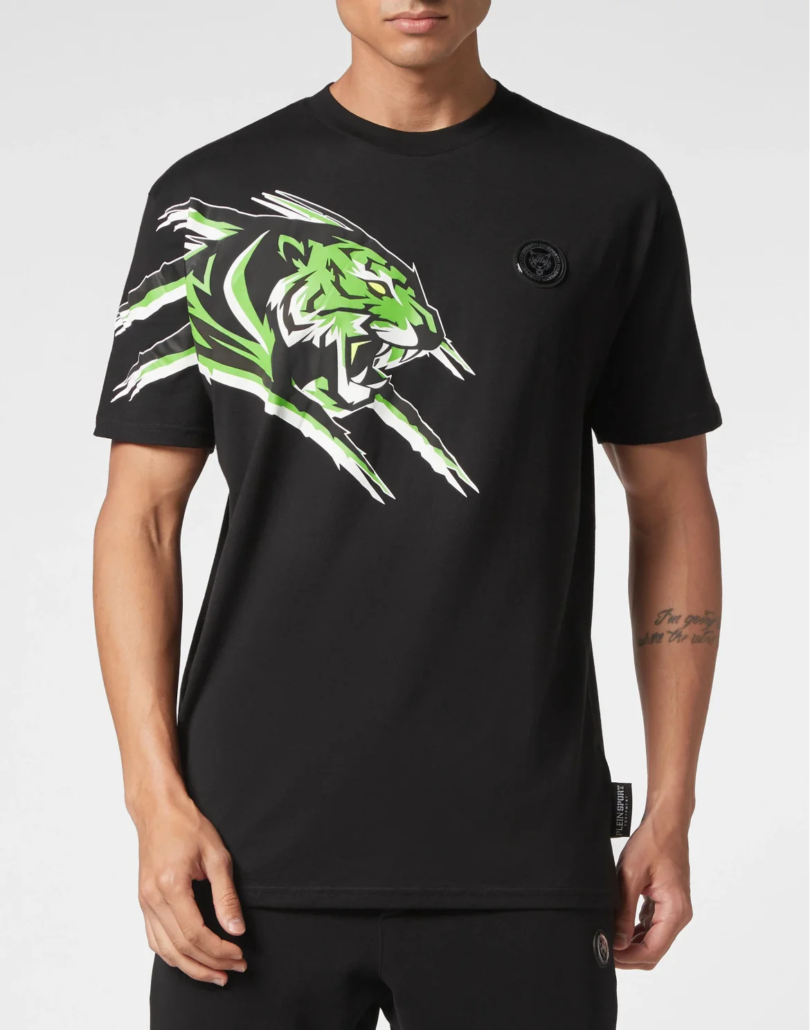 T-shirt Round Neck SS Tiger, цвет: Зеленый