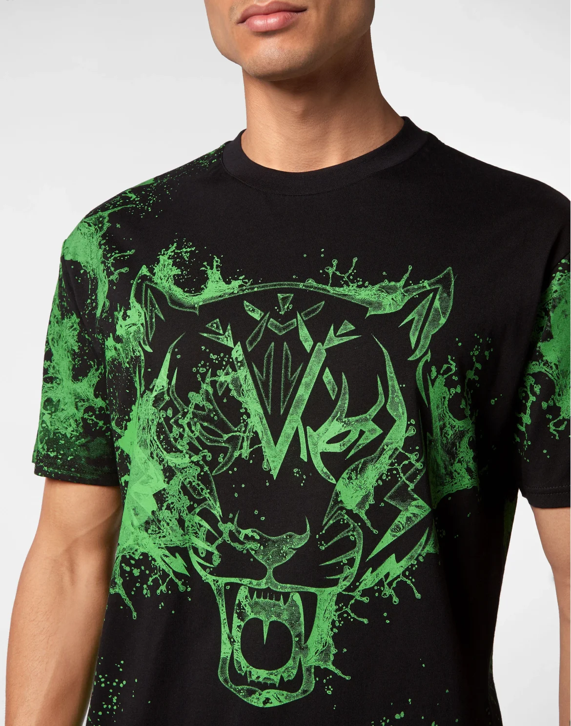 T-shirt Round Neck SS Splash Extreme, цвет: Зеленый