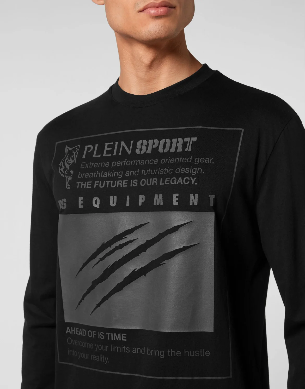 T-shirt Round Neck LS, цвет: Черный