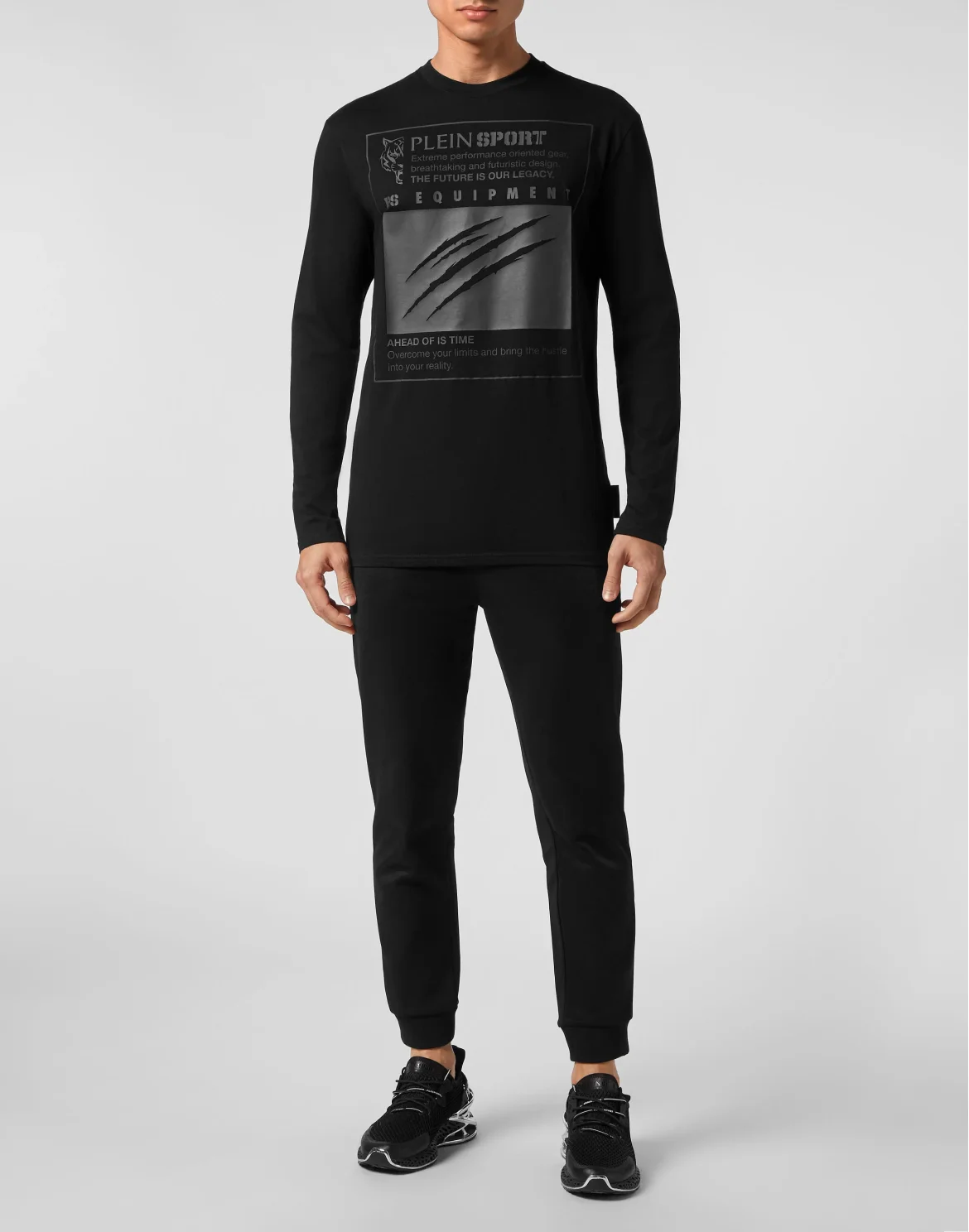 T-shirt Round Neck LS, цвет: Черный