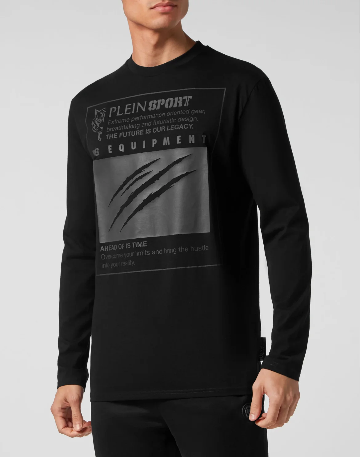 T-shirt Round Neck LS, цвет: Черный