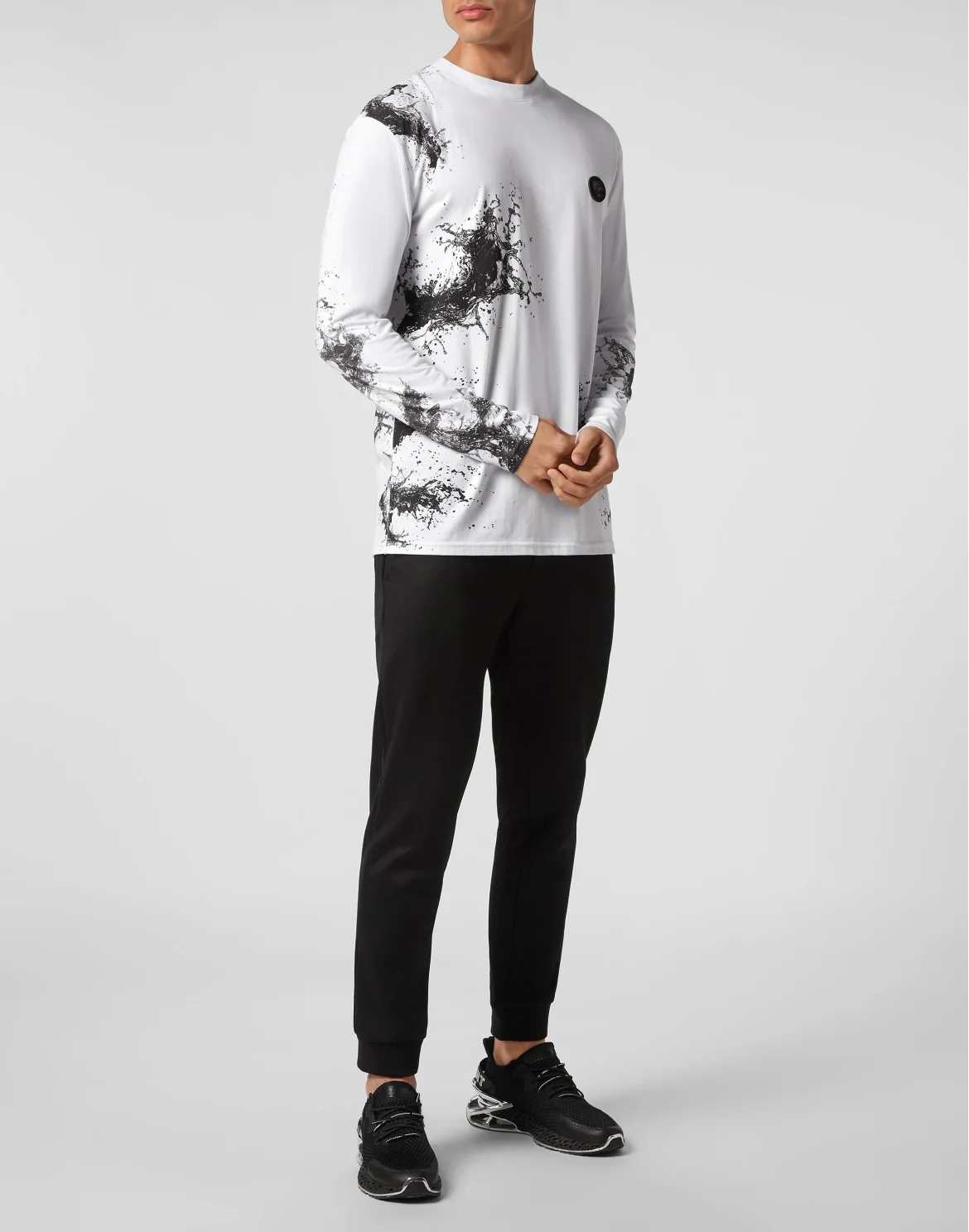 T-shirt Round Neck LS Splash Extreme, цвет: Белый