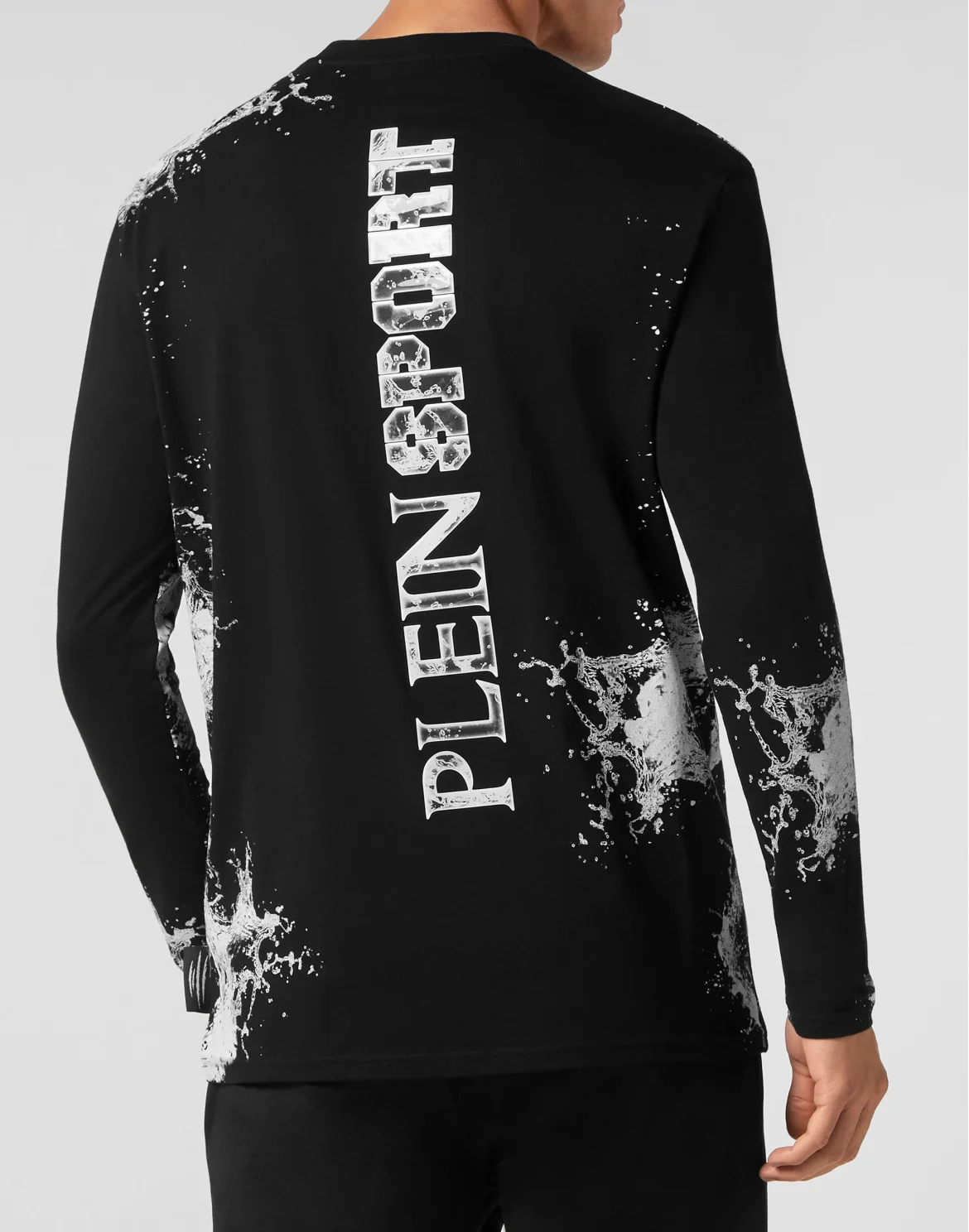 T-shirt Round Neck LS Splash Extreme, цвет: Черный