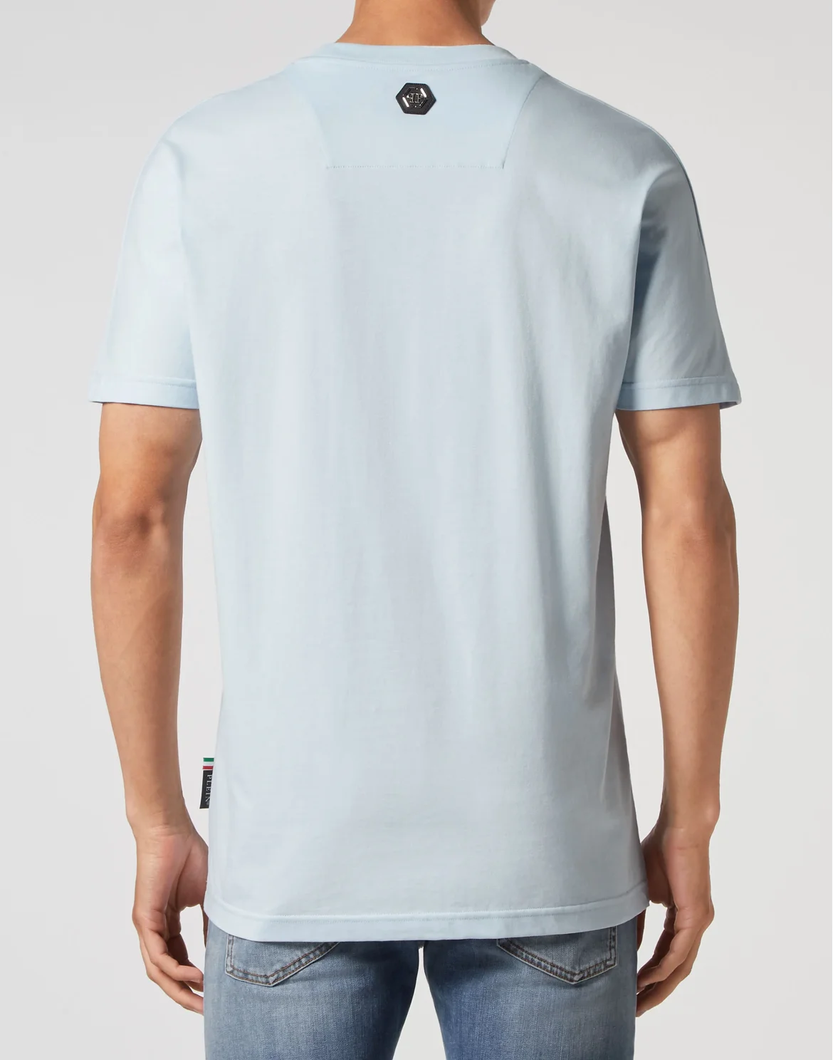 T-shirt Round Neck SS Kimono Cut, цвет: Голубой