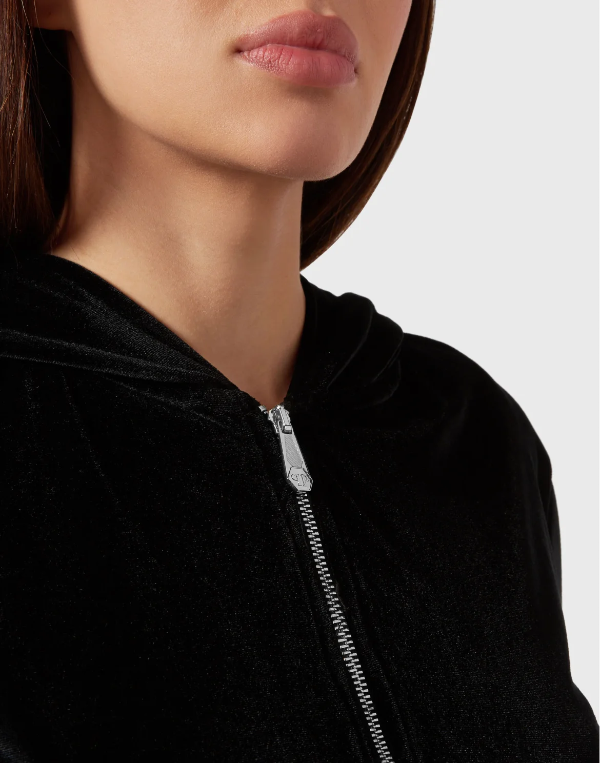 Hoodie Sweatjacket Crystal, цвет: Черный