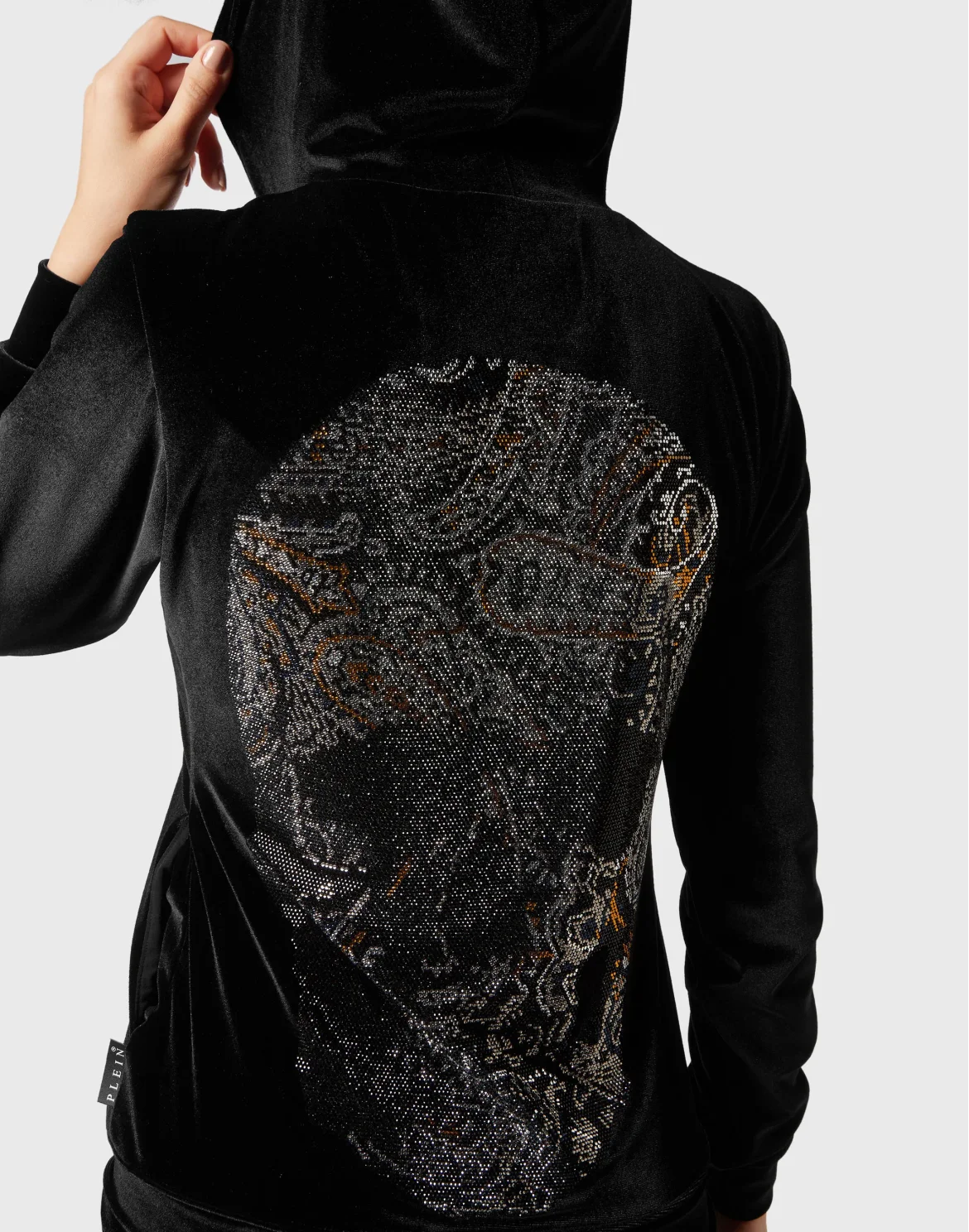 Jogging Tracksuit: Hoodie/Trousers Paisley Skull, цвет: Черный