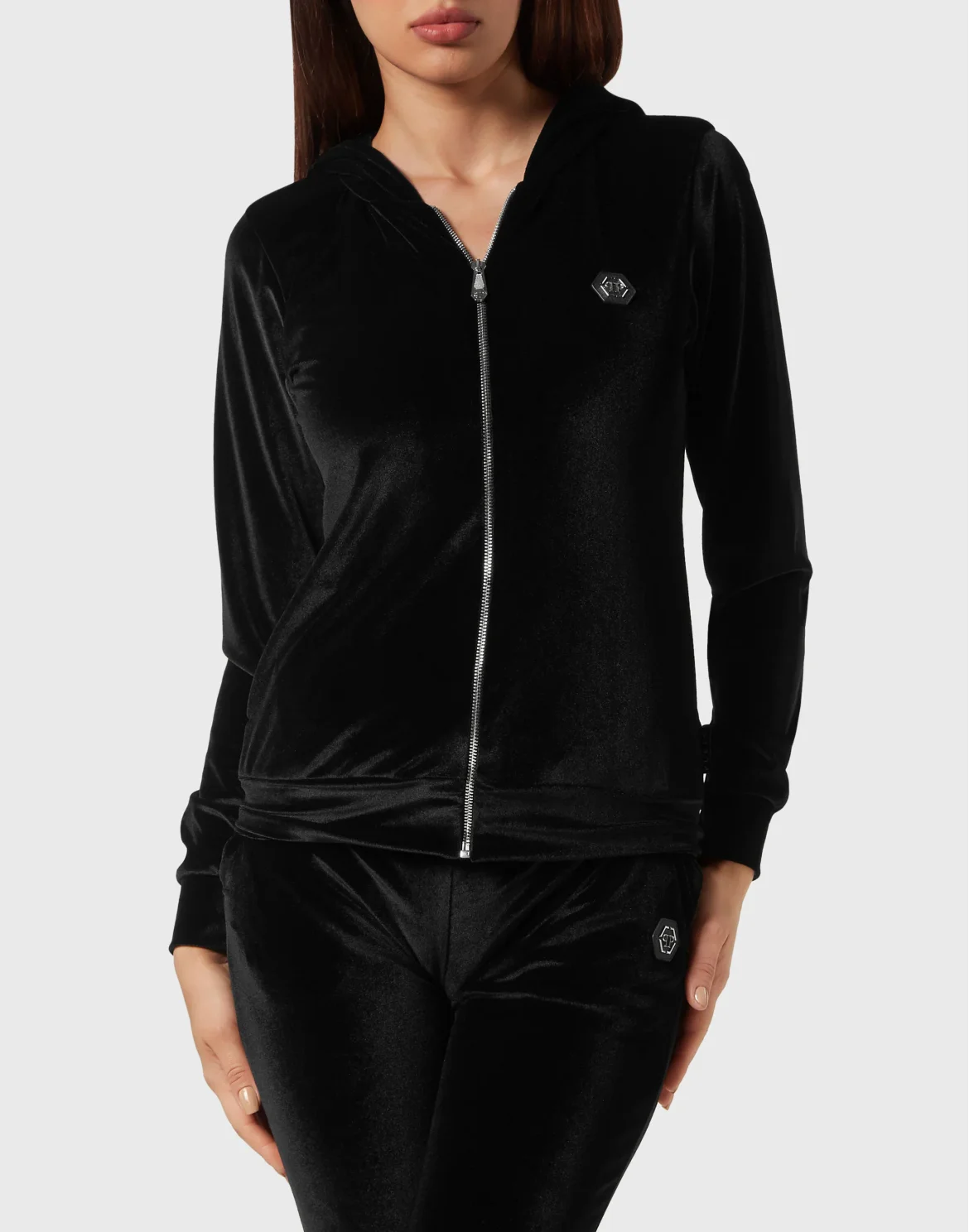 Jogging Tracksuit: Hoodie/Trousers Paisley Skull, цвет: Черный