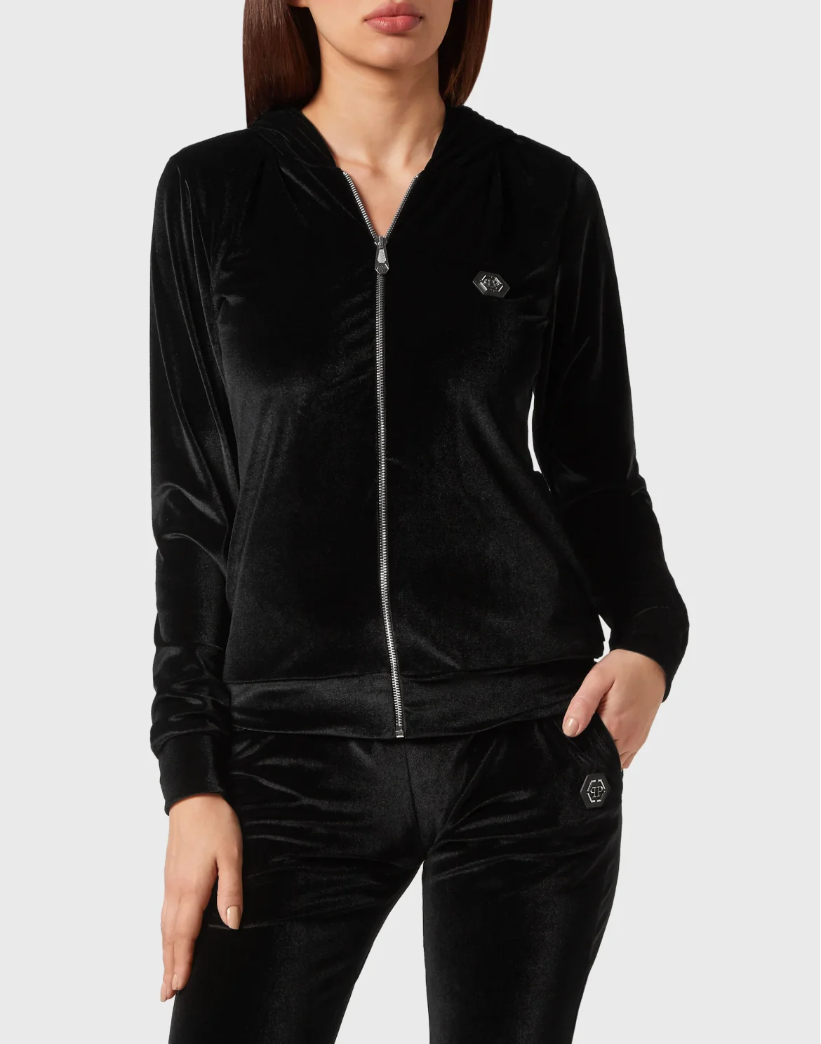 Jogging Tracksuit: Hoodie/Trousers Paisley Teddy Bear, цвет: Черный