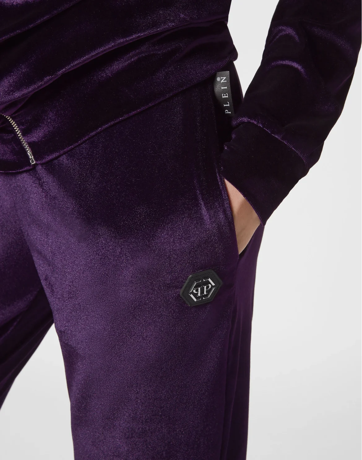 Jogging Tracksuit: Hoodie/Trousers Paisley Teddy Bear, цвет: Фиолетовый