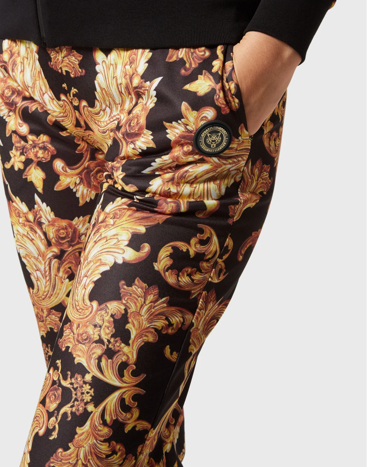 Jogging Tracksuit: Top/Trousers Baroque, цвет: Черный