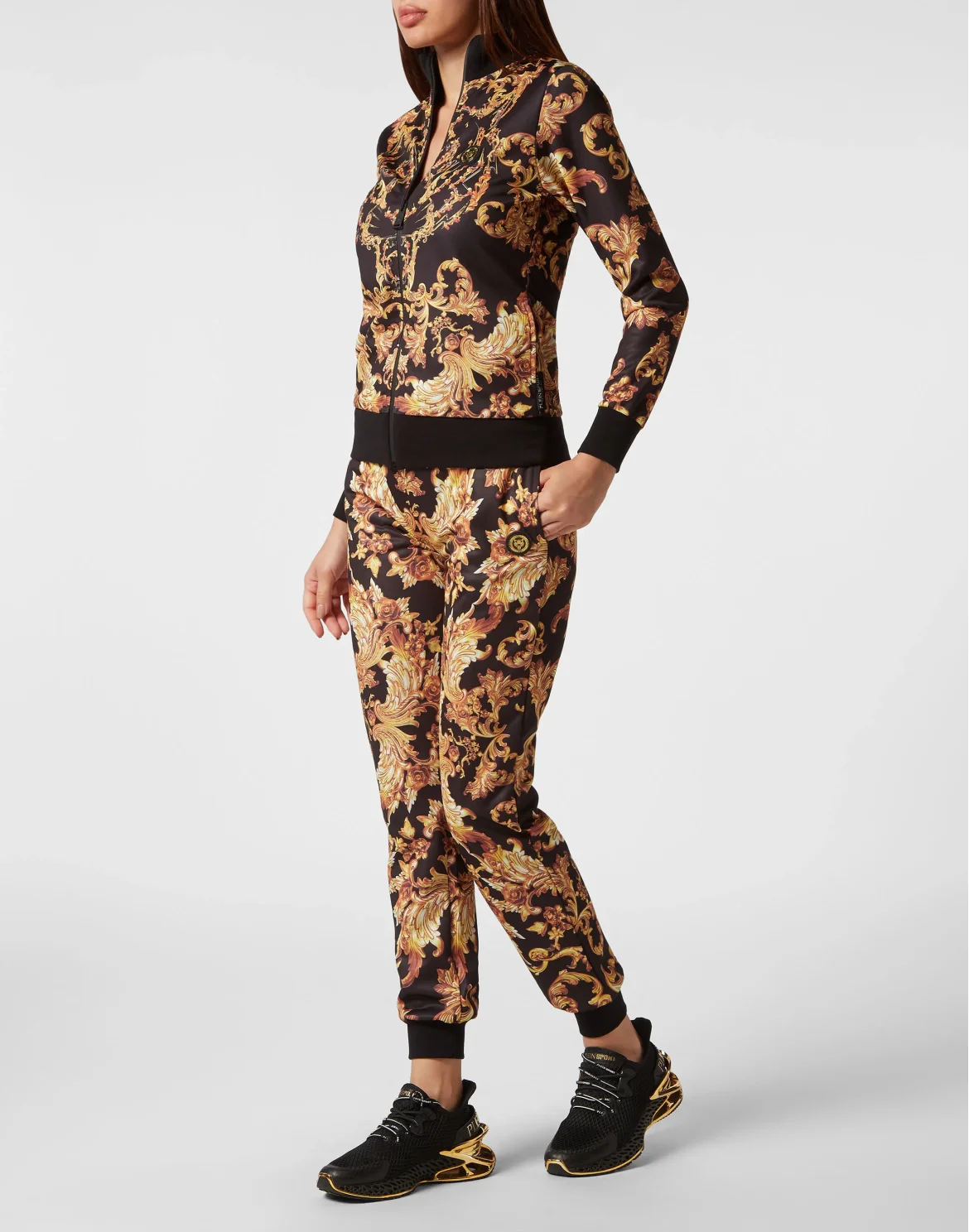 Jogging Tracksuit: Top/Trousers Baroque, цвет: Черный