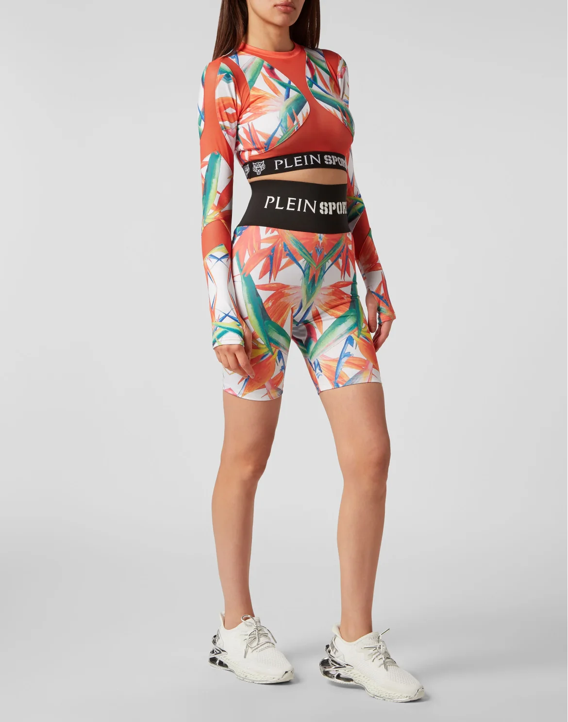 Jogging Crop Top LS, цвет: Белый