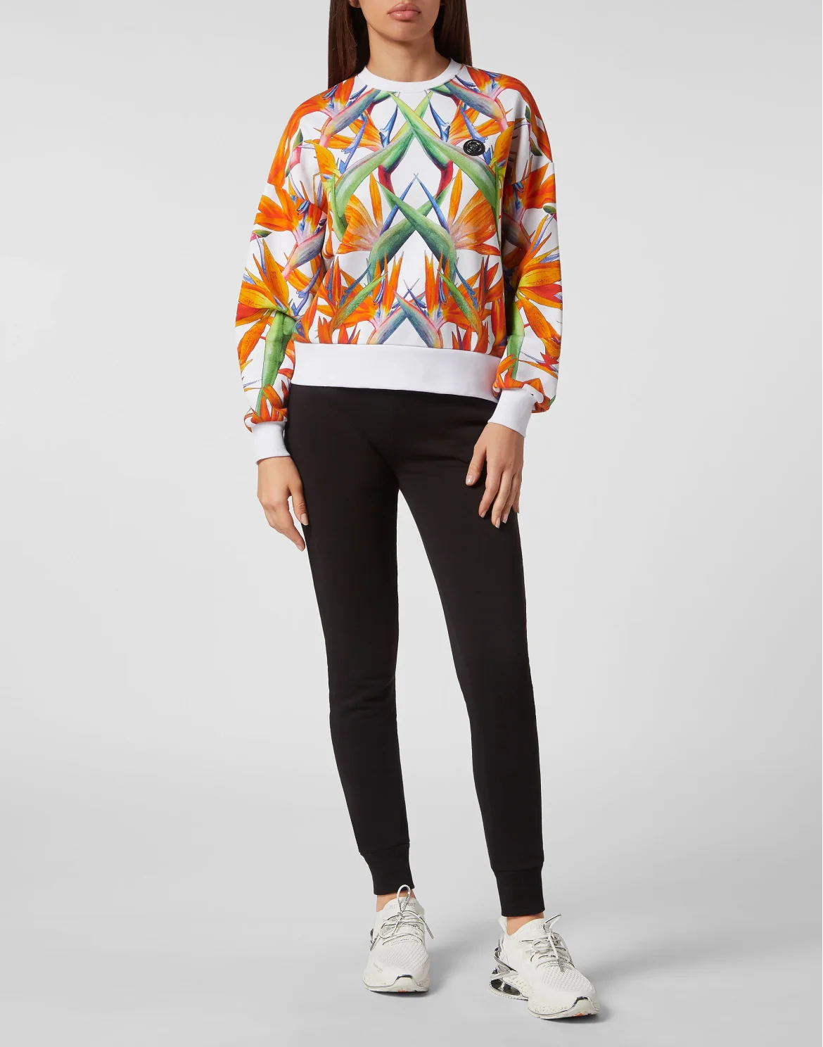 Cropped Sweatshirt LS, цвет: Белый