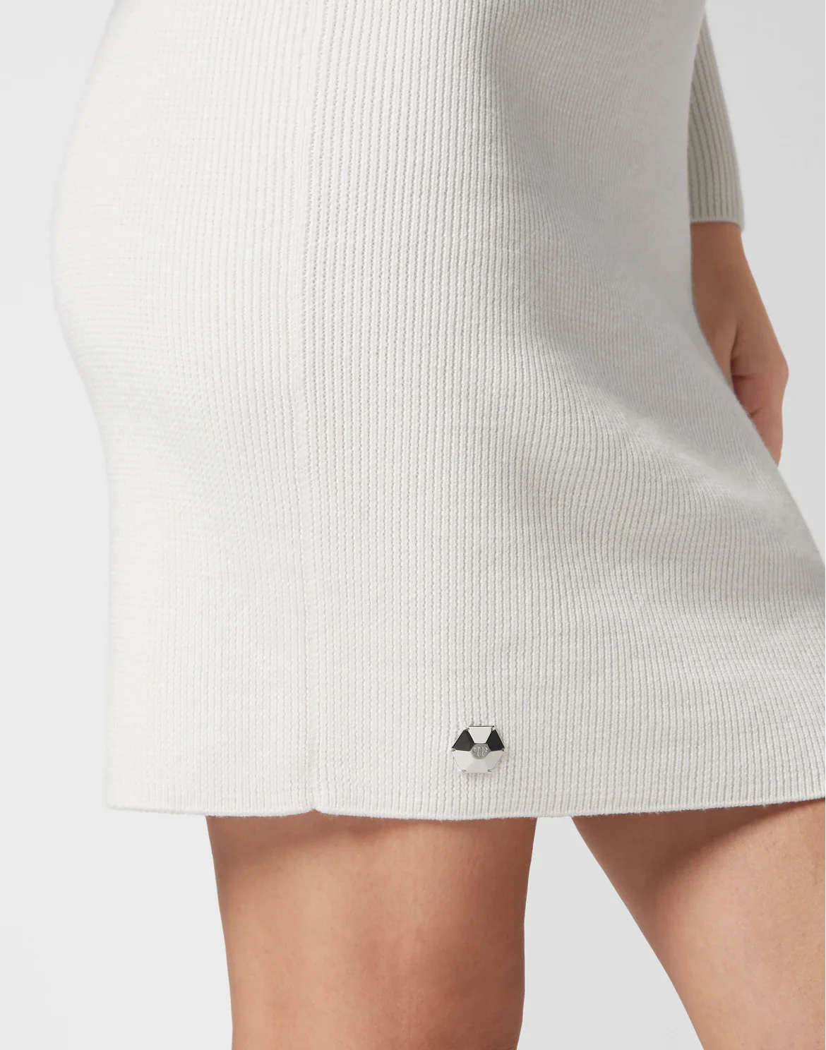 Wool Turtleneck Dress LS, цвет: Белый