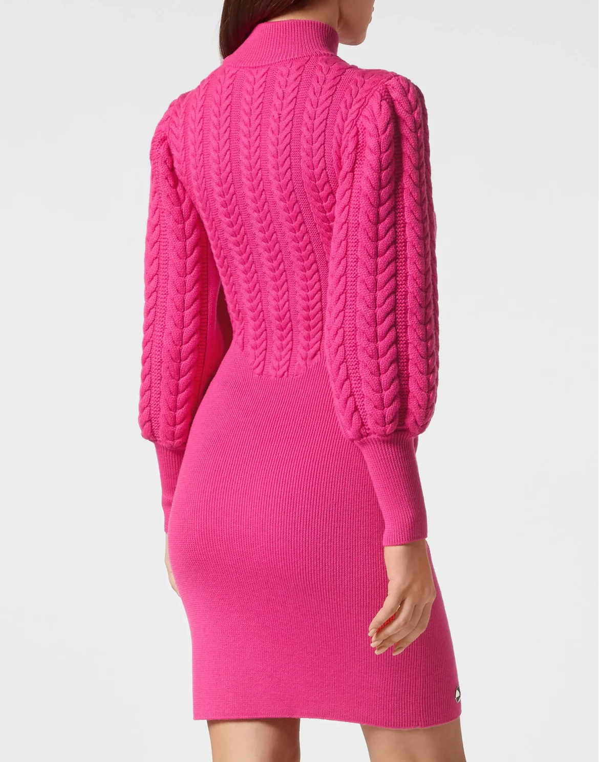 Wool Turtleneck Dress LS, цвет: Розовый