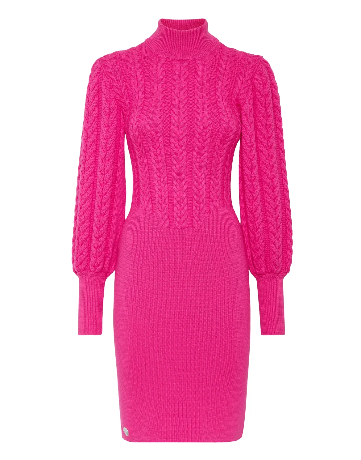 Wool Turtleneck Dress LS, цвет: Розовый