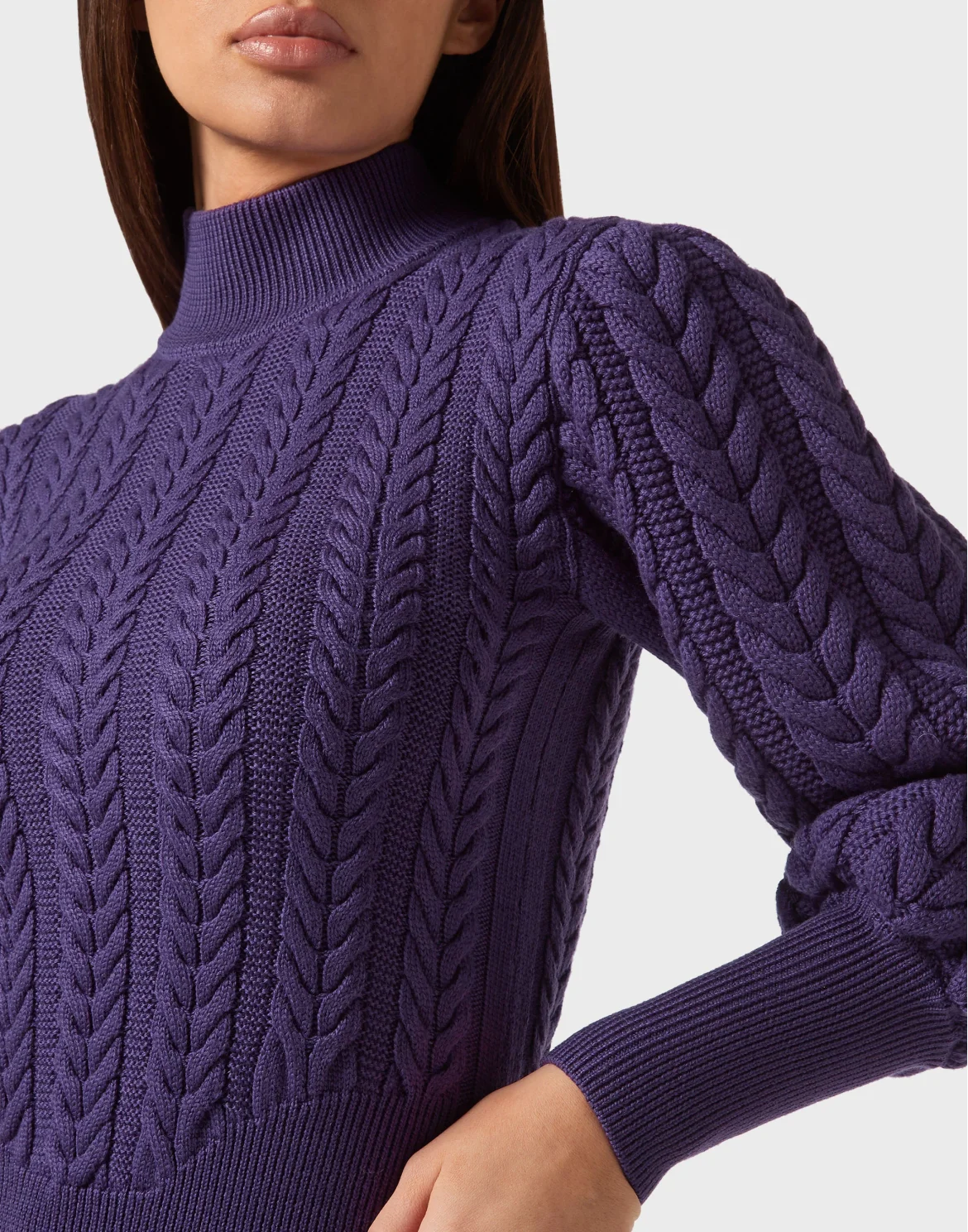 Wool Turtleneck LS Basic, цвет: Фиолетовый