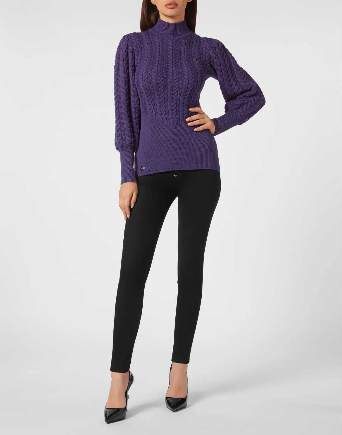 Wool Turtleneck LS Basic, цвет: Фиолетовый