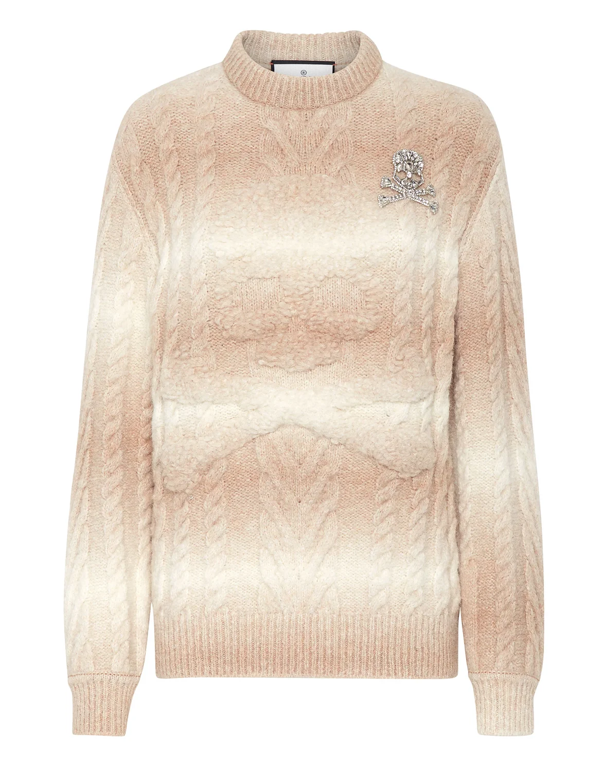 Wool Knit Pullover Round Neck LS Skull&Bones, цвет: Белый