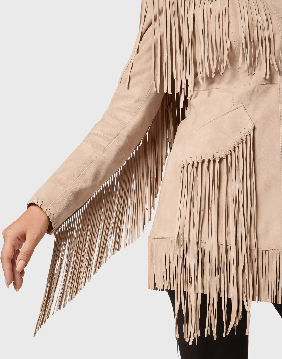 Suede Jacket Gothic Plein, цвет: Бежевый